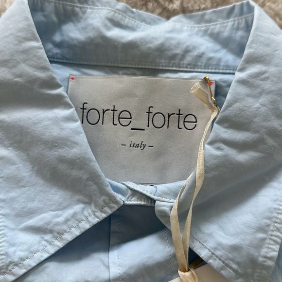 Forte Forte Button-Up Blue Size 8 - Picture 7 of 14